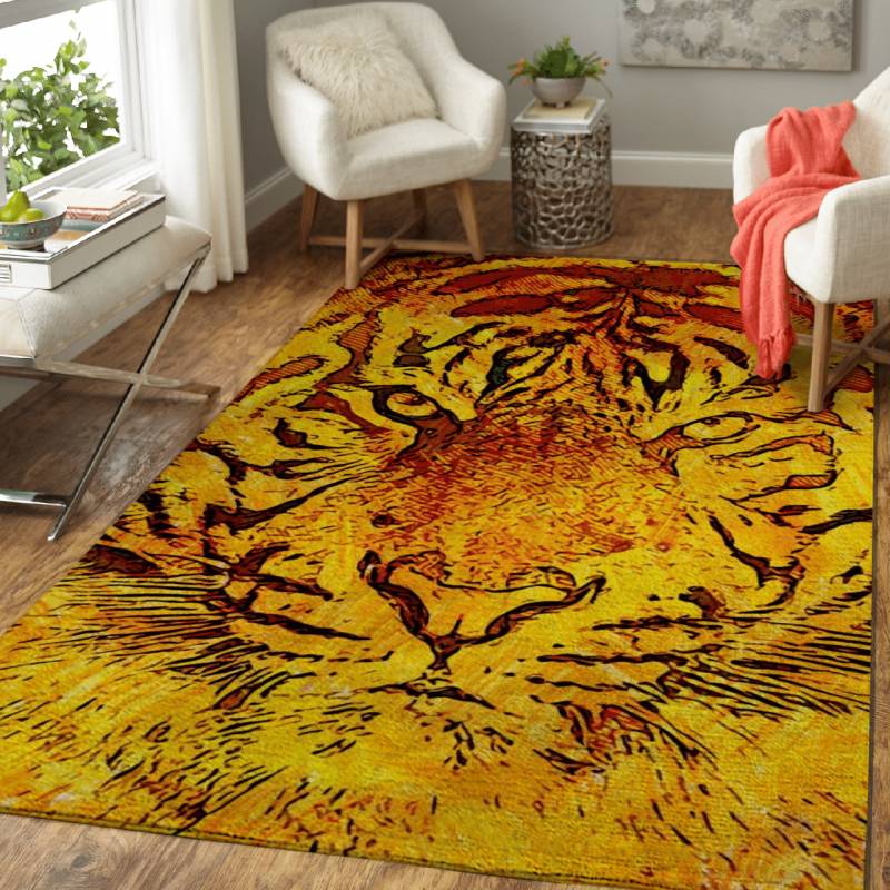 TIGER CONFIDENCE – Animals Area Rug Carpet