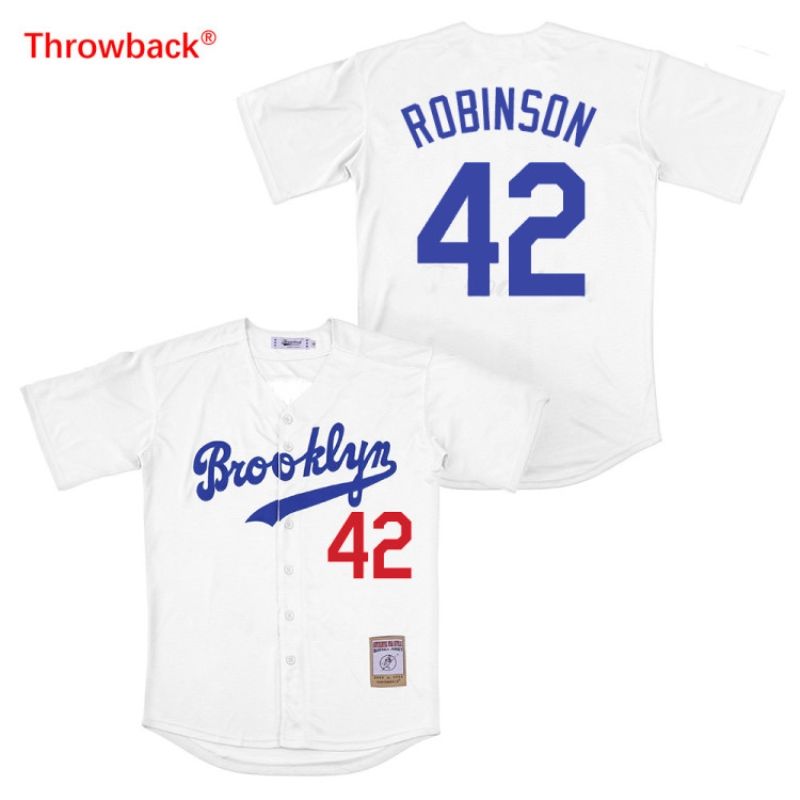 Brooklyn Dodgers Jackie Robinson #42 2020 MLB White Jersey