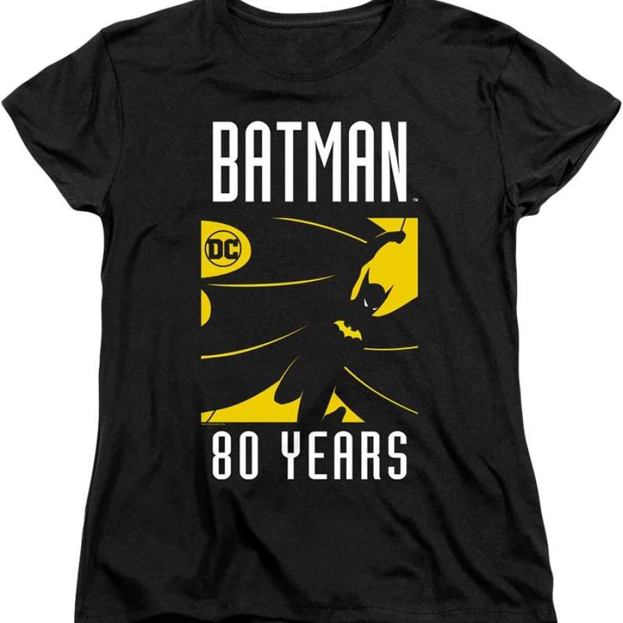 Womens 80 Years Batman Shirt