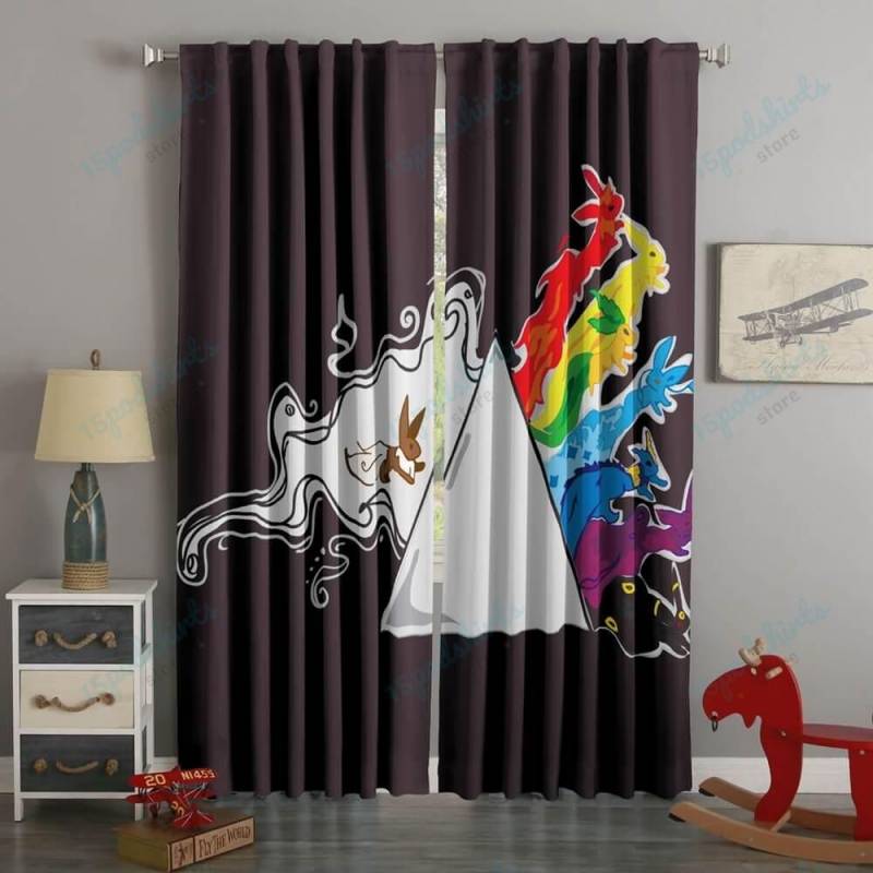 3D Printed Pink Floyd Style Custom Living Room Curtains