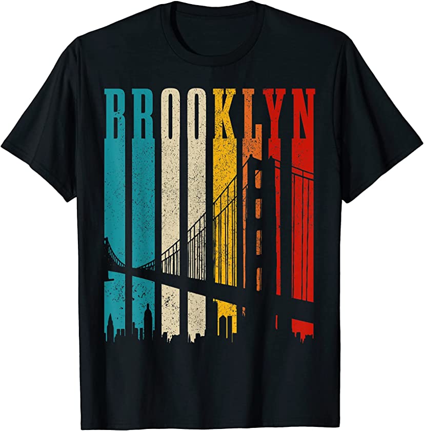 Brooklyn Bridge Vintage NY NYC Pride New York City T-Shirt