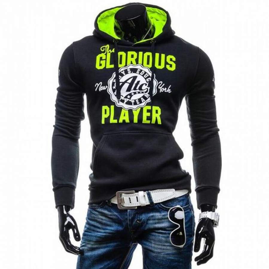 T-bird Hoodies Men Letter Printing Sweatshirts Men Hip Hop Pullover Autumn Winter Mens Sportswear Brand Fashion Male Hoodie XXL