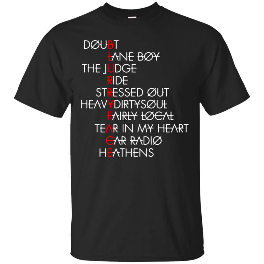 Blurryface Album Song Puzzle Twenty One Pilots T-Shirt