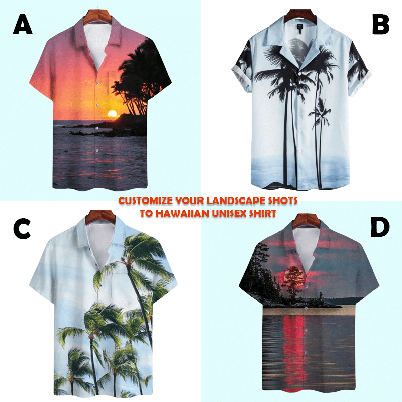 Beach Shirt Custom Your Landscape Shots To The Hawaiian Unisex Shirts V