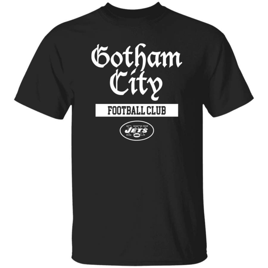 Gotham City Football Club New York Jets Hoodie Black T-Shirt