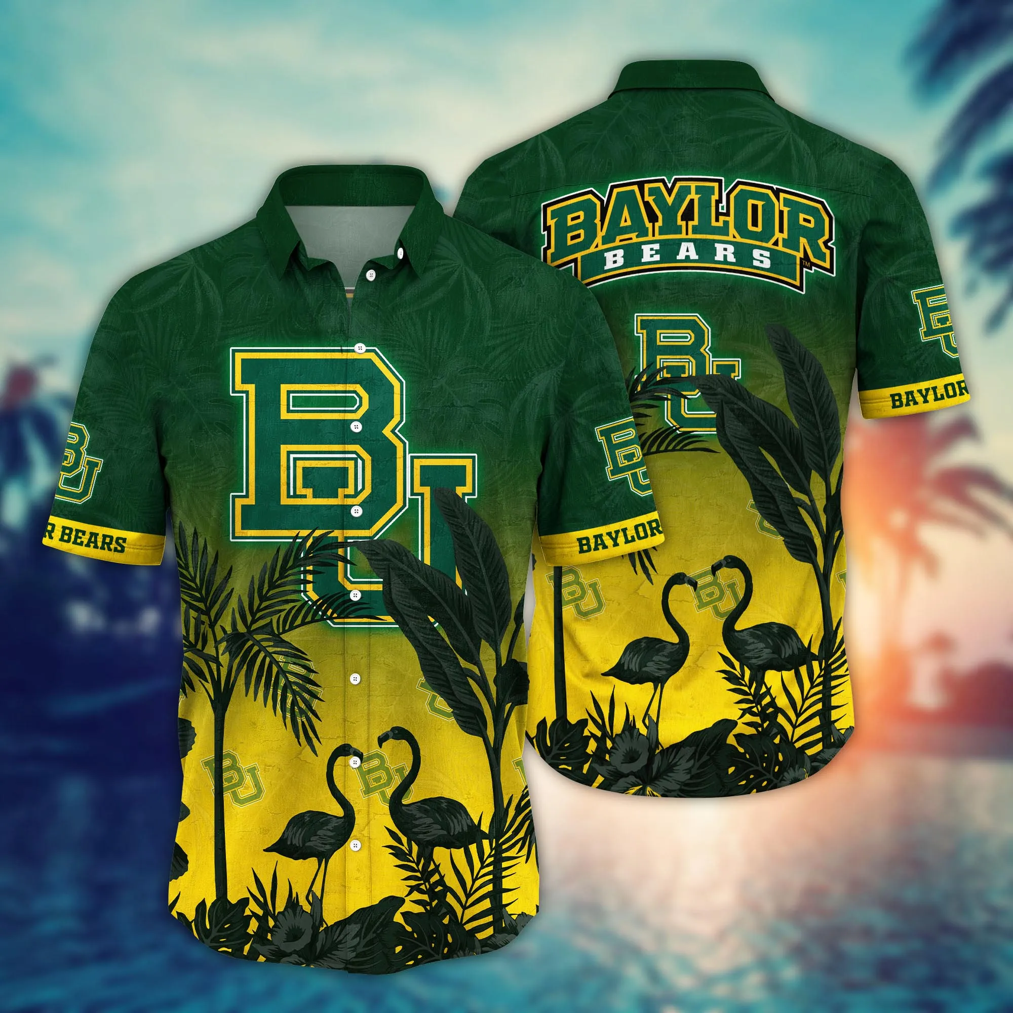 Baylor Bears NCCA Hawaiian Shirt Sea Breezetime Qualifying Match Shirts