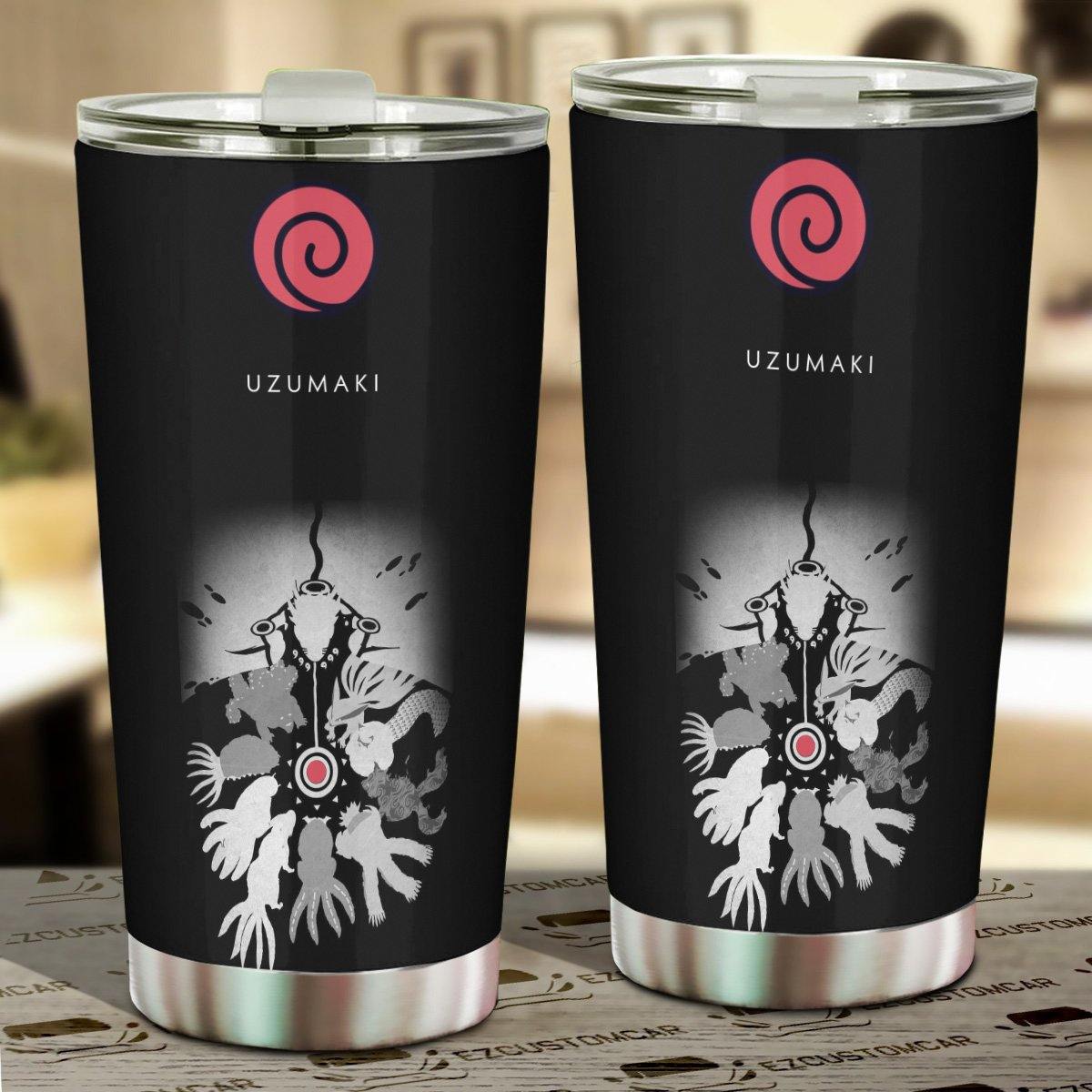 Uzumaki Naruto Stainless Steel Tumbler Naruto Anime Car Accessories