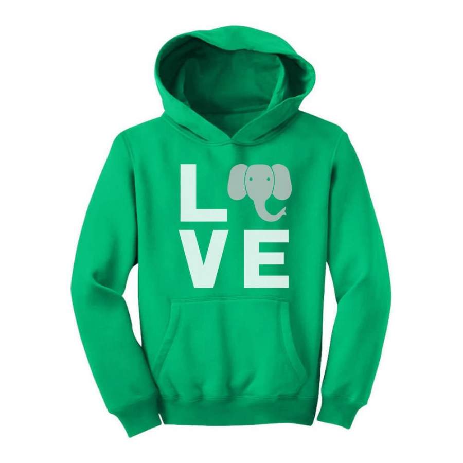 Love Elephants Be Kind To Elephants Animal Lover Youth Hoodie