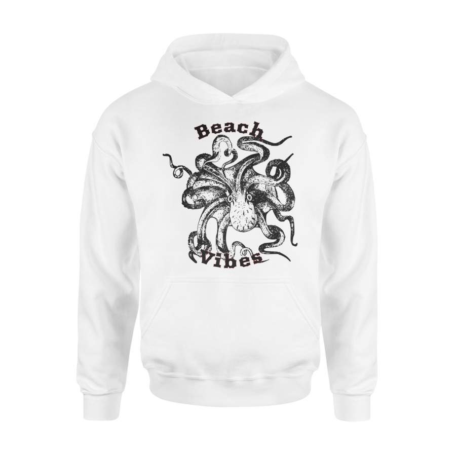 Beach Vibes Octopus Relaxing Ocean Lifestyle Hoodie