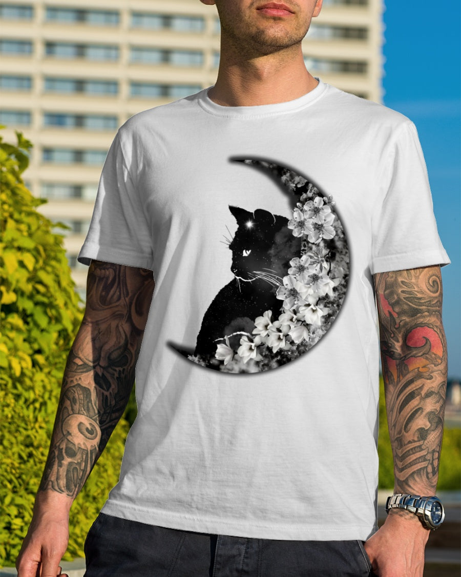 Black Cat In The Moon Flower Gift Standard/Premium T-Shirt