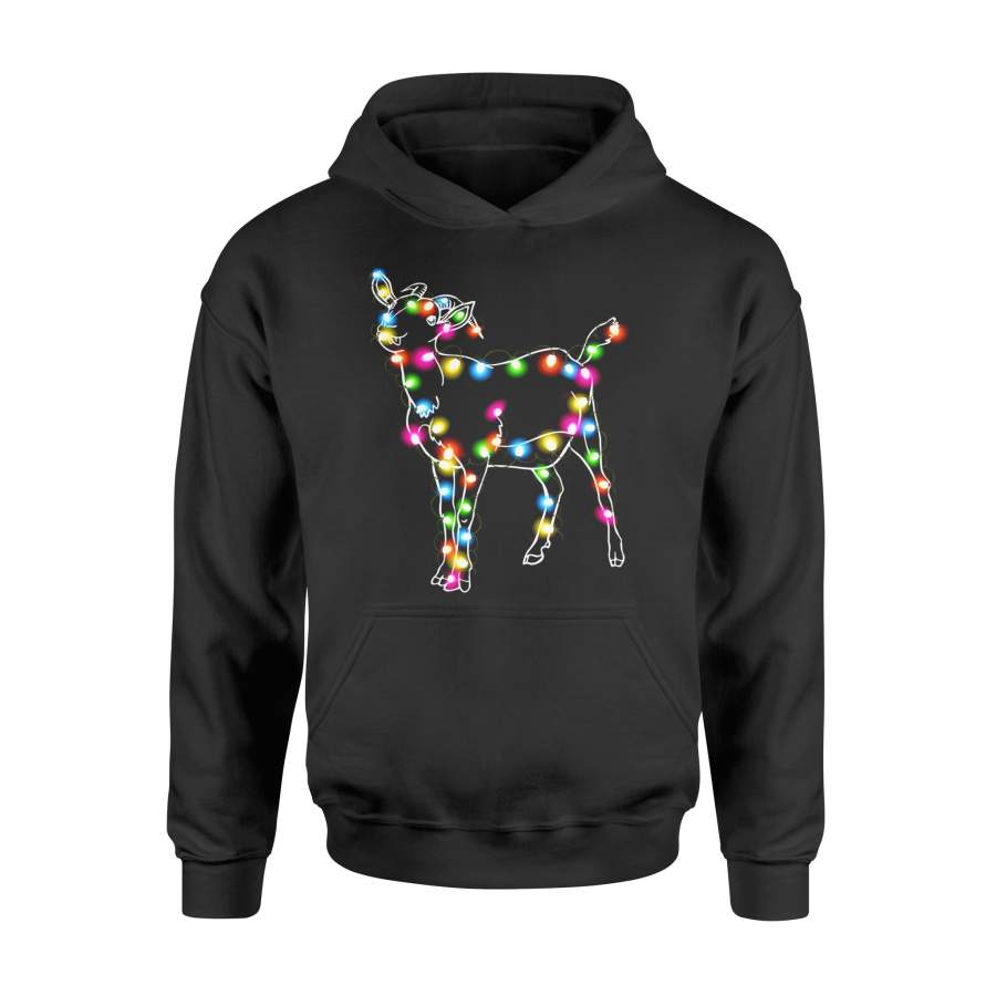 Goat Color Light Goat Lover Goat Christmas Light T-Shirt – Standard Hoodie
