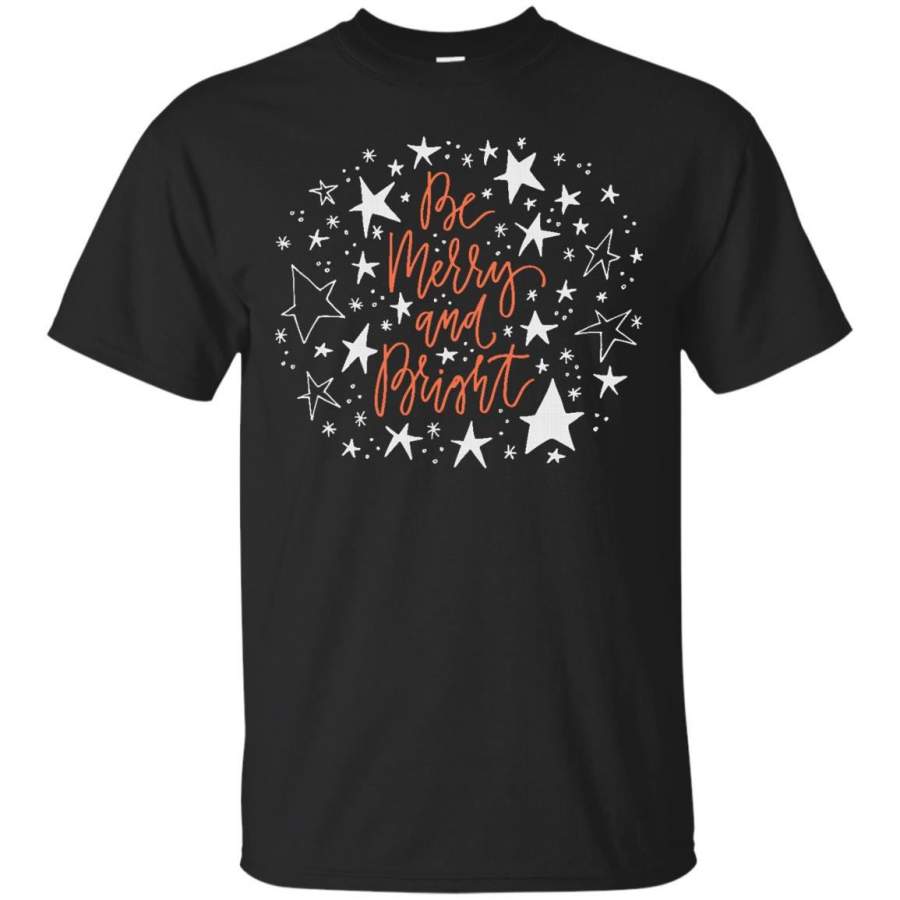 CHRISTMAS – merry and bright with stars T Shirt & Hoodie