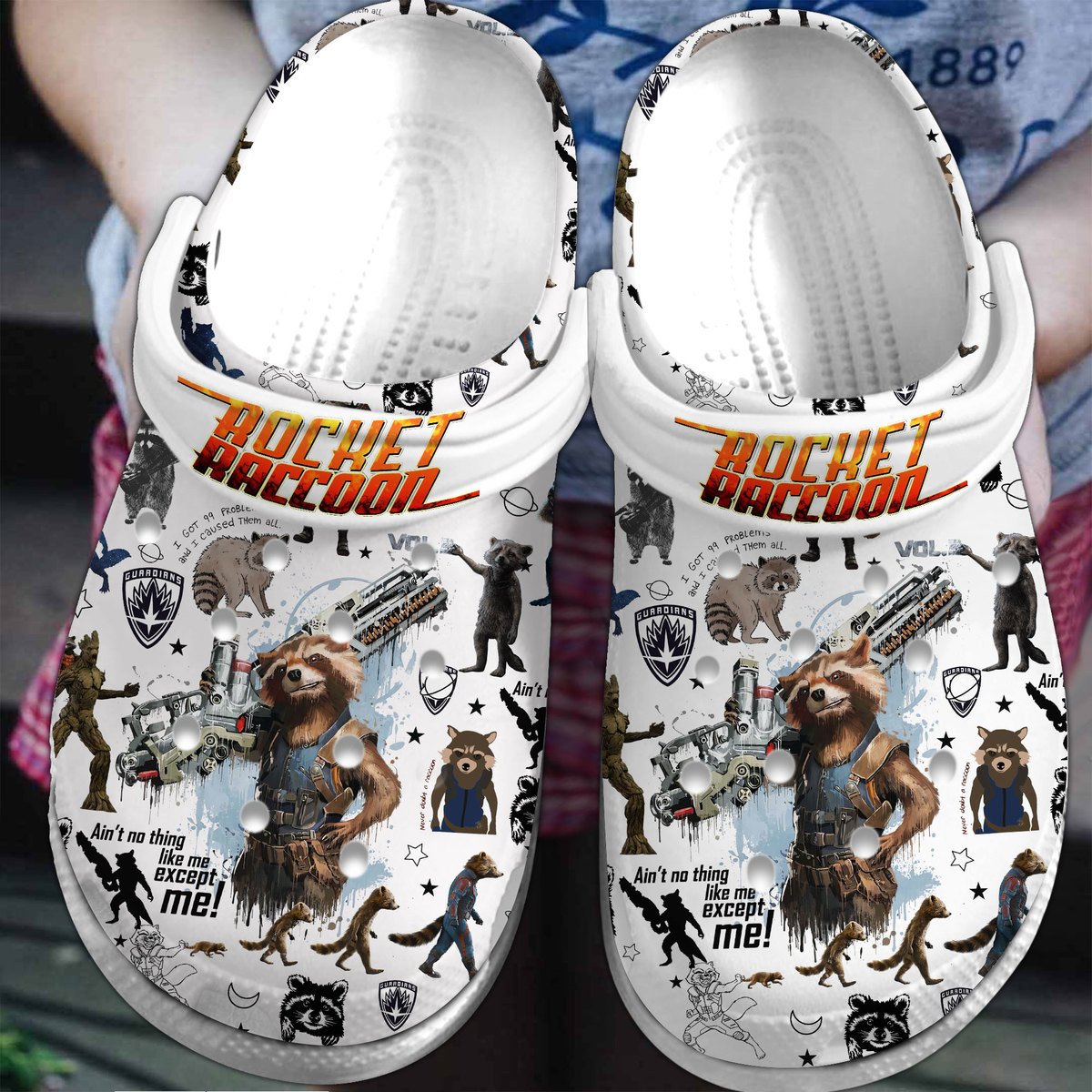 Rocket Raccoon Guardians Of The Galaxy Movie Crocss Clogs For Men Women And Kid Tr1805892438