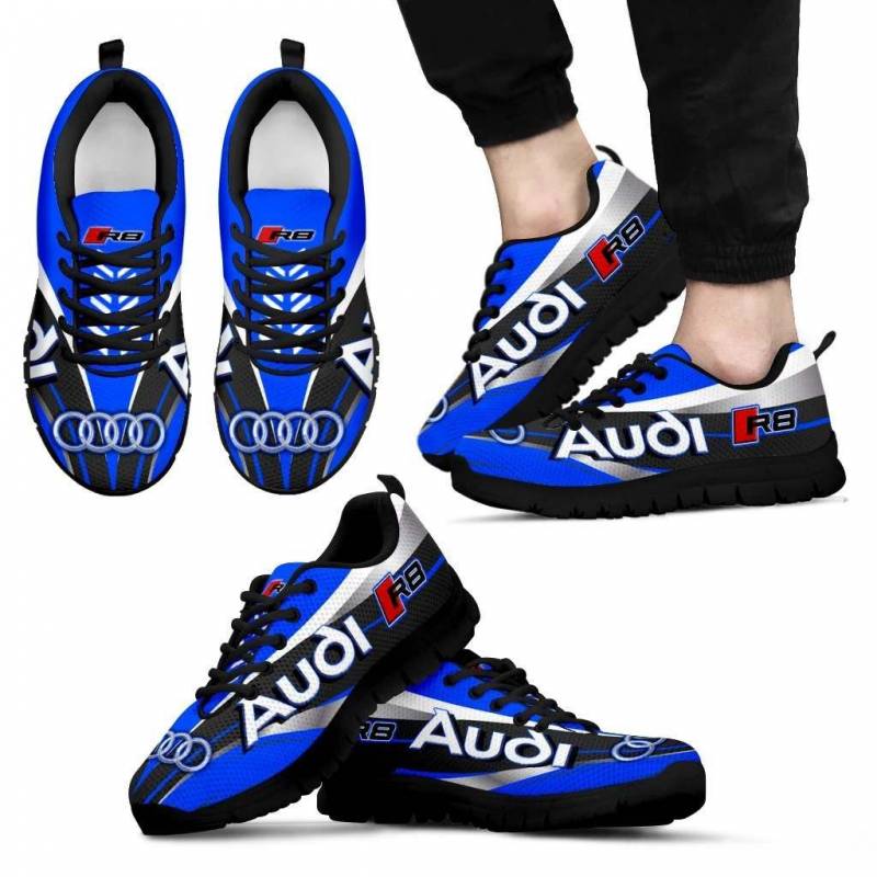 3D Printed Audi R8- BDA Sneakers For Men & Women (Blue)