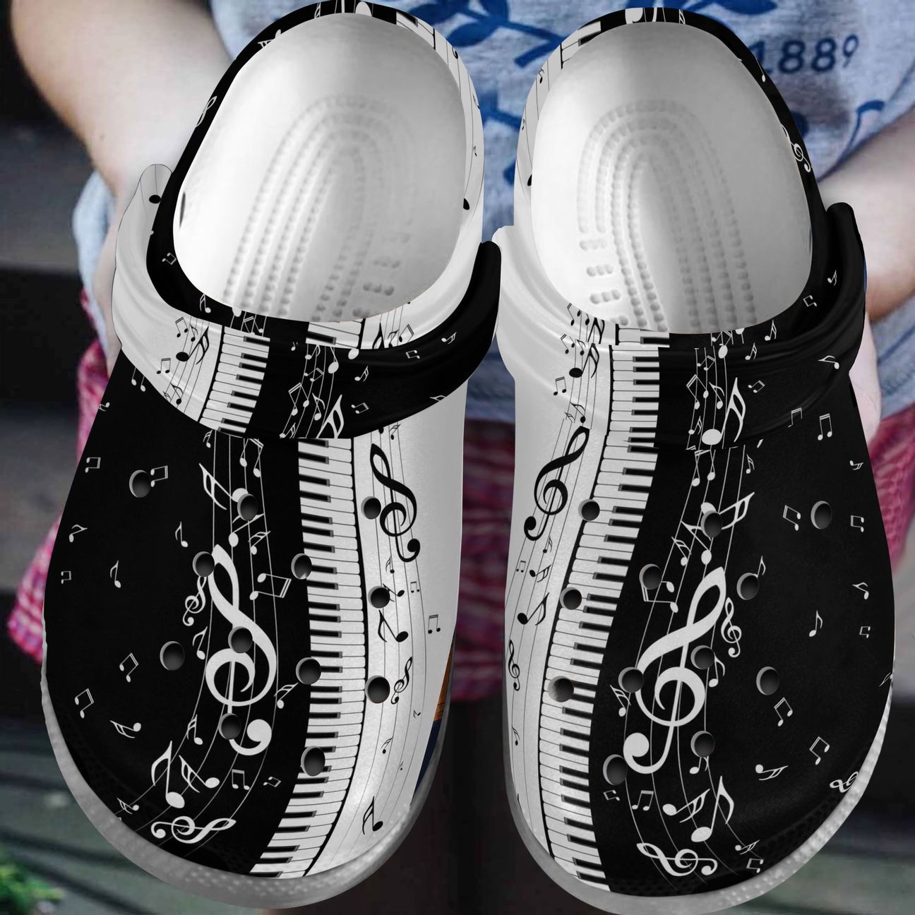 Piano A1 Personalized Clog, Custom Name, Text, Color, Number Fashion Style For Women, Men, Kid, Print 3D