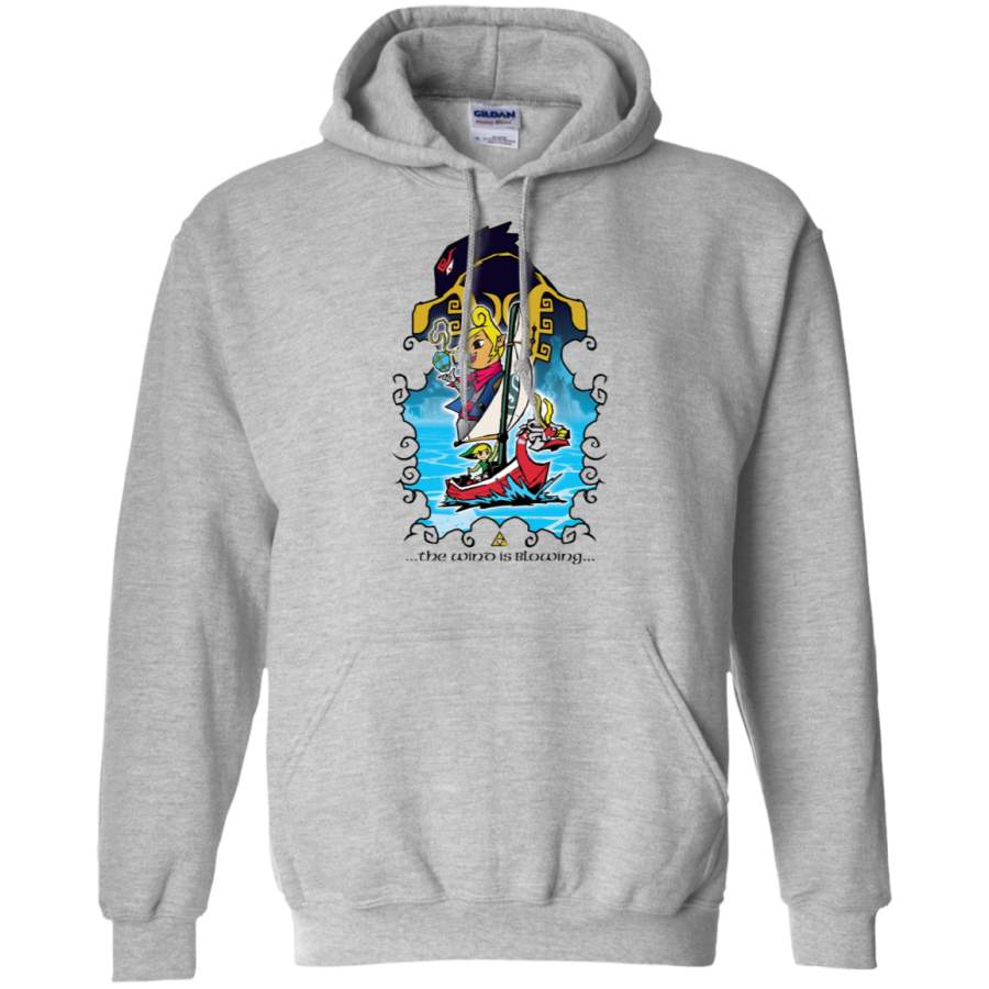 AGR The Wind Is Blowing – Windwaker Fanart Gildan Pullover Hoodie