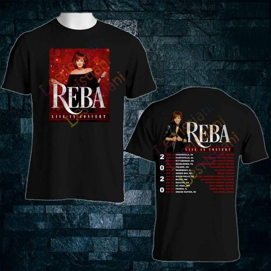 Reba Live In Concert Tour 2022 Black T-Shirt