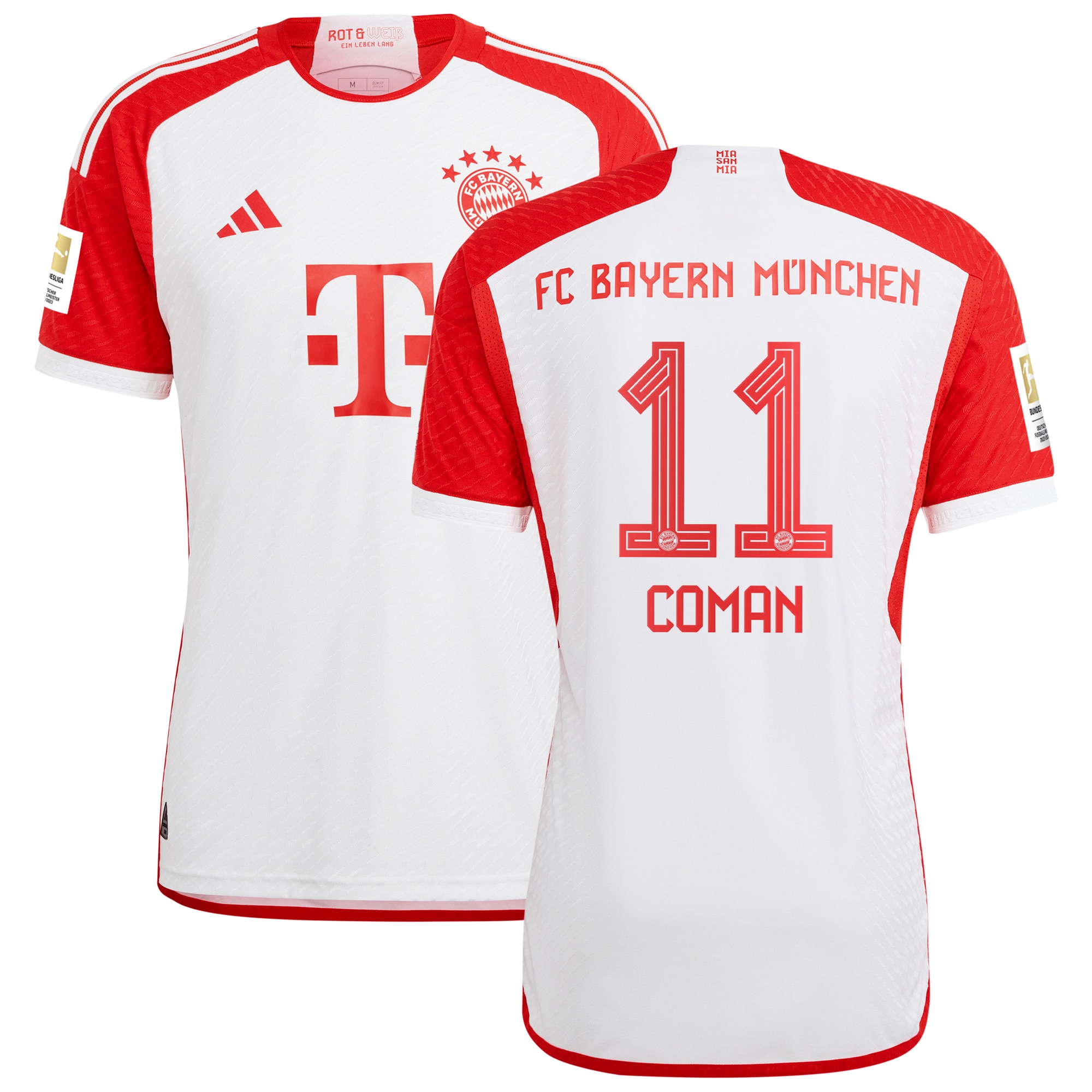 Kingsley Coman Bayern Munich 2023/24 Home Authentic Jersey – White