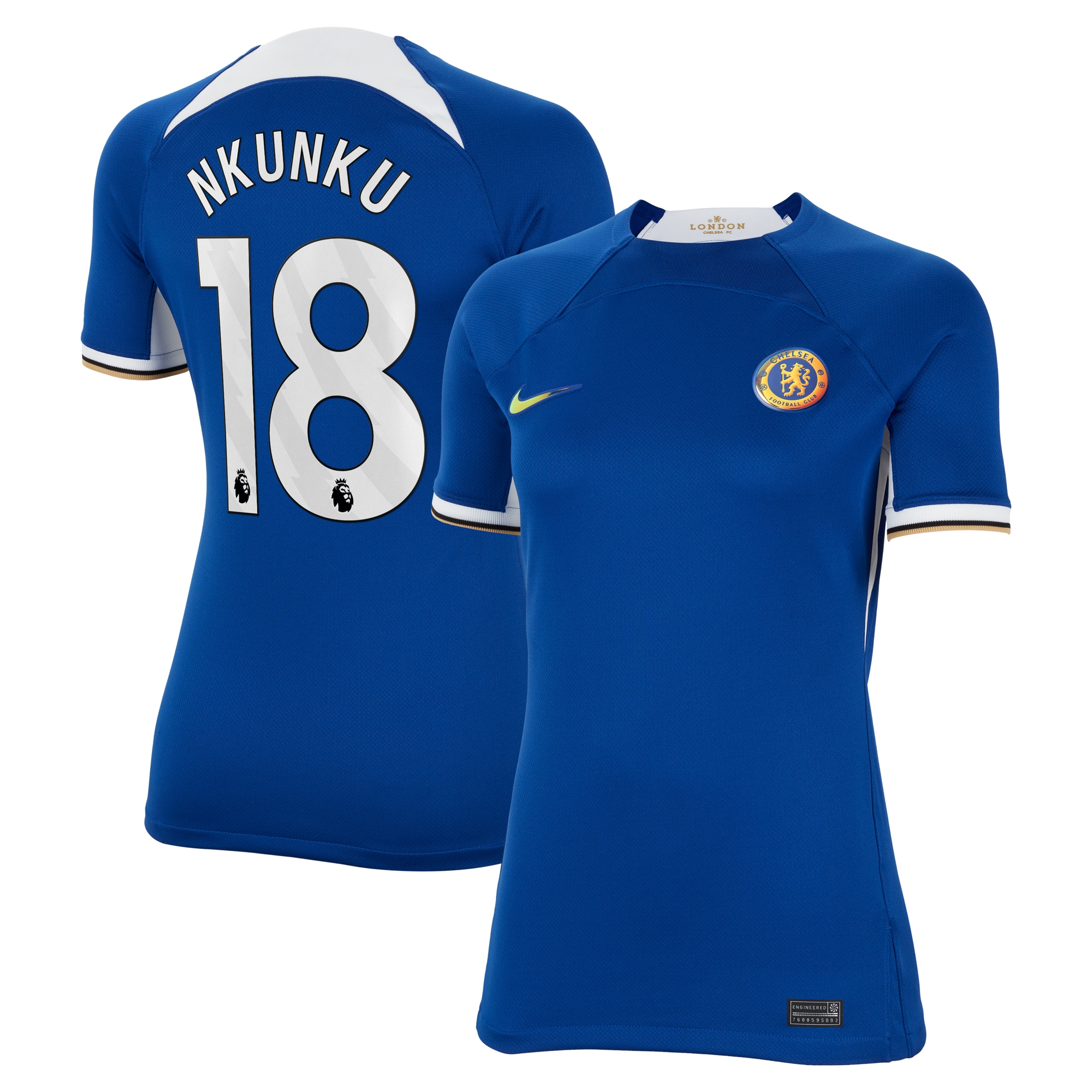 Christopher Nkunku Chelsea Women's 2023/24 Home Stadium Replica Jersey – Blue