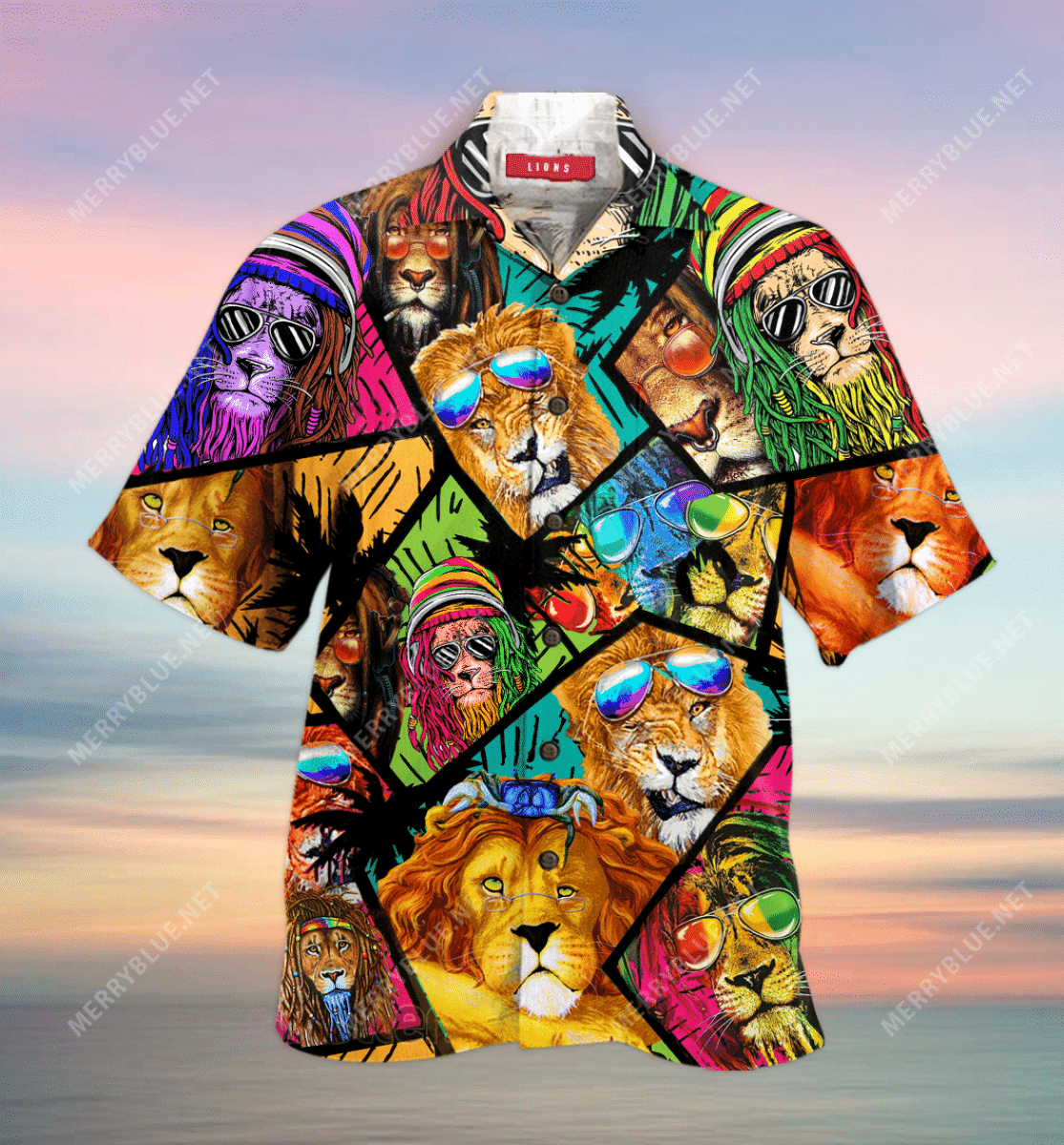 Shop Amazing Lion Unisex Hawaiian Shirt