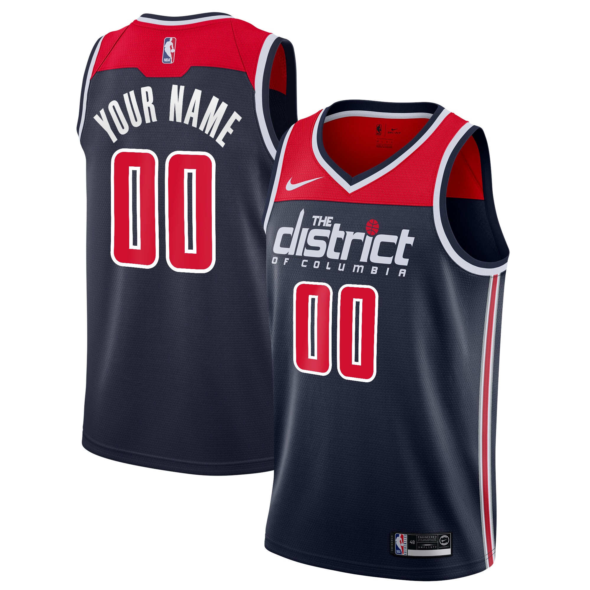 Washington Wizards 2019/20 Custom Swingman Jersey Navy – Statement Edition