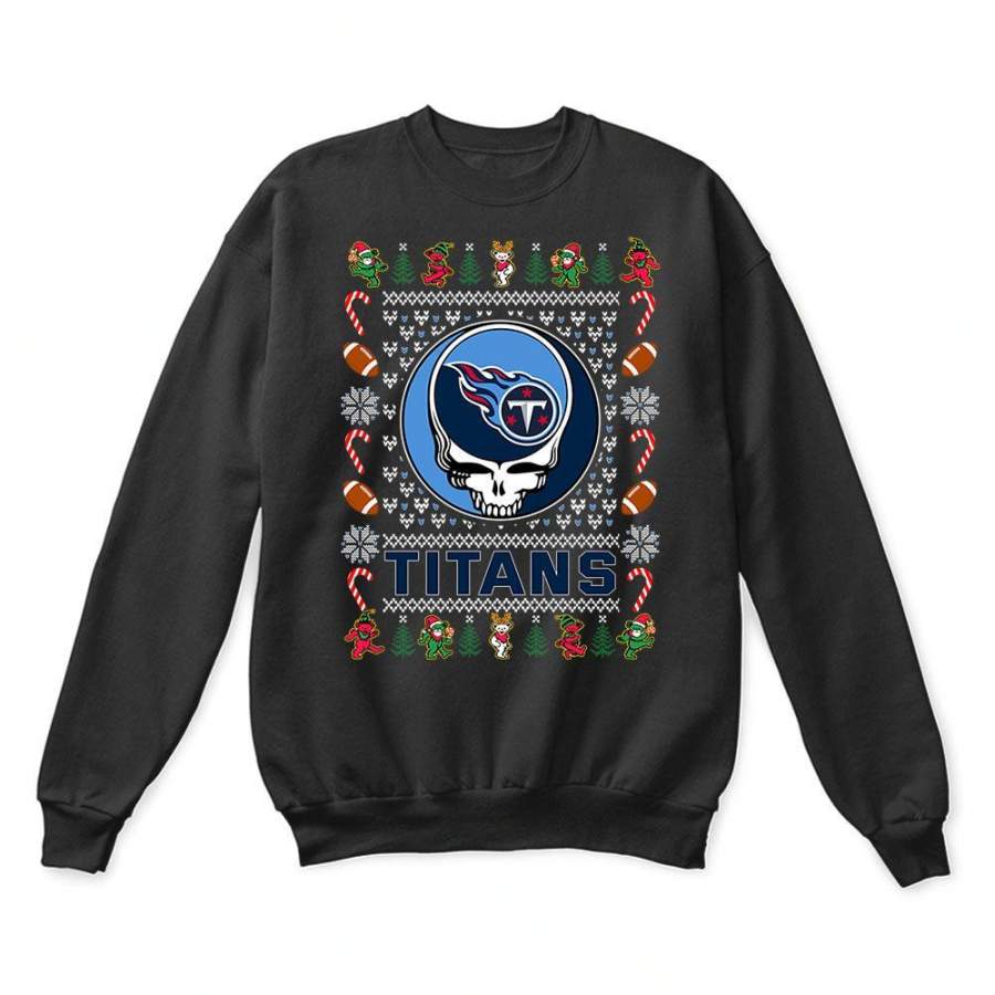 Tennessee Titans x Grateful Dead Christmas Ugly Sweater