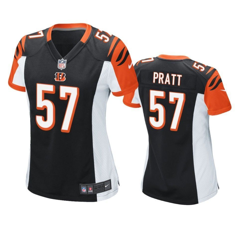 Cincinnati Bengals Germaine Pratt 2019 NFL Draft Black Game Womens Jersey