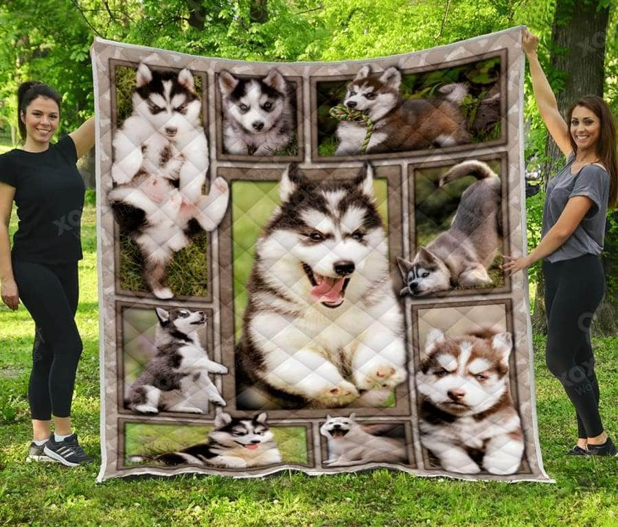 Mother’S Day Gift – Husky Puppy Quilt