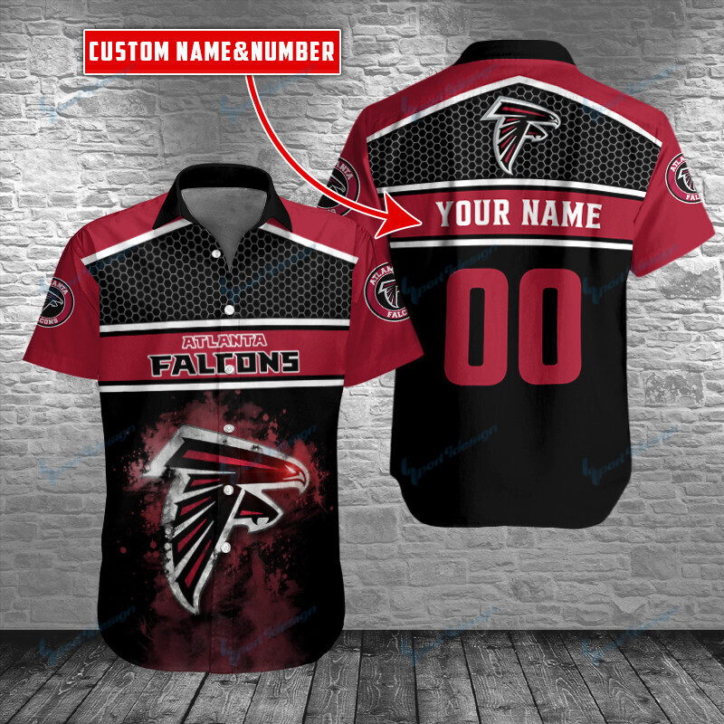 Atlanta Falcons Personalized Button Shirt Bg981