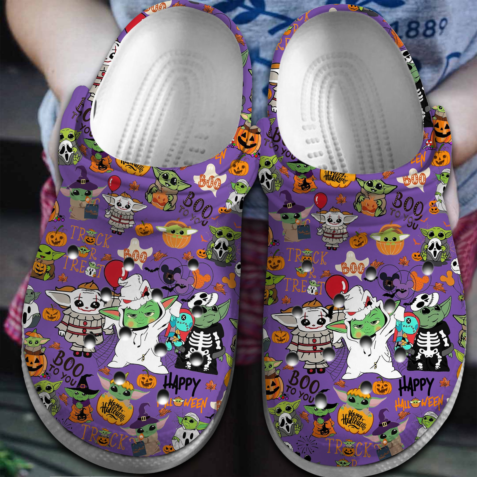 Oogie Boogie Bash Movie Crocss Clogs For Men Women And Kid Bm1411-2187