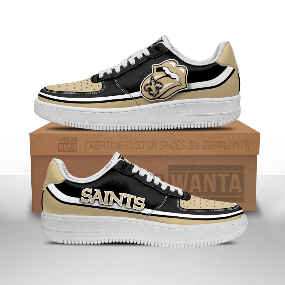 New Orleans Saints Air Sneakers Custom Force Shoes Sexy Lips For Fans