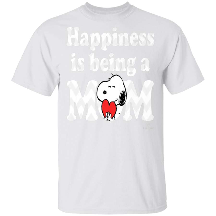 Peanuts Snoopy Happiness is Being a Mom T-Shirt