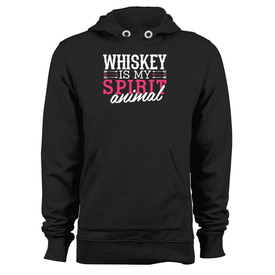 Whiskey Is My Spirit Animal Unisex Hoodie