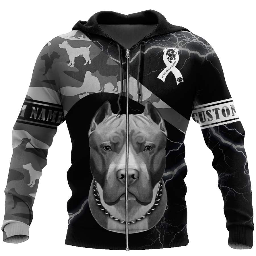 Save A Pitbull Euthanize A Dog Fighter Custom Name Hoodie Shirt for Men and Women DD09212001S