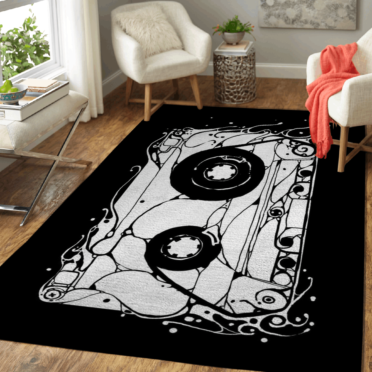 Cassette – Music Art For Fans Area Rug Carpet