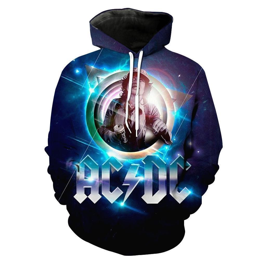 Cool Custom Hoodie Acdc Rock Band 3D Full Over Print Hoodie Sweater Tshirt Lk 176 B2990 Hoodie 3D Pullover Zip Hoodie 3D