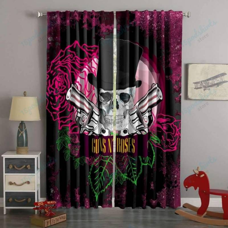 3D Printed Guns N’ Roses Style Custom Living Room Curtains