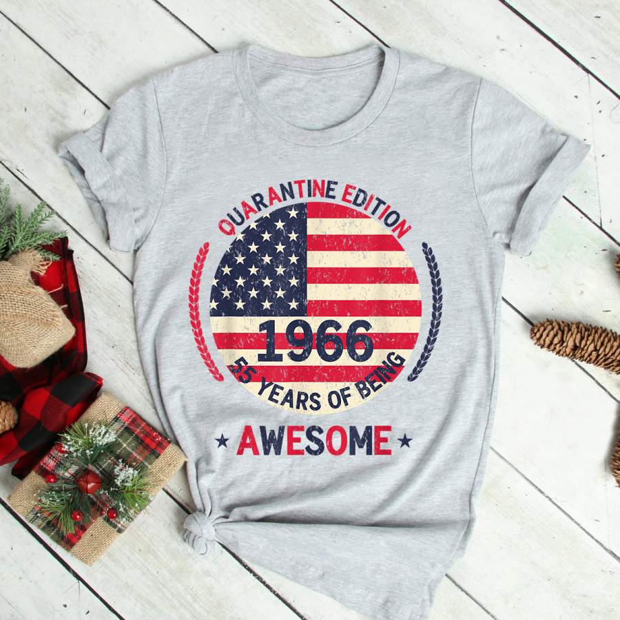 55th Birthday Retro Limited Edition 1966 Quarantine Birthday T-Shirt