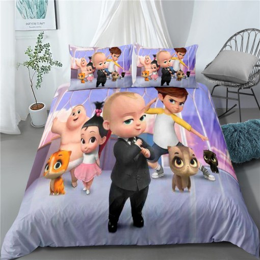 The Boss Baby 3 Duvet Cover Pillowcase Home Decor 3D Bedding Set 2887