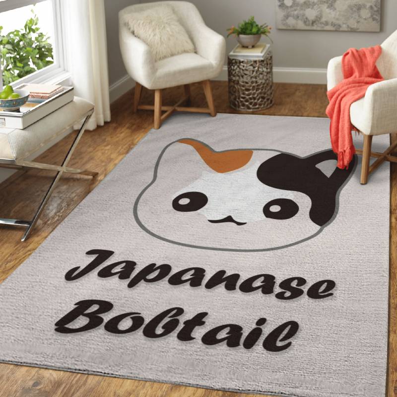 Japanese Bobtail Cat – Animals Area Rug Carpet