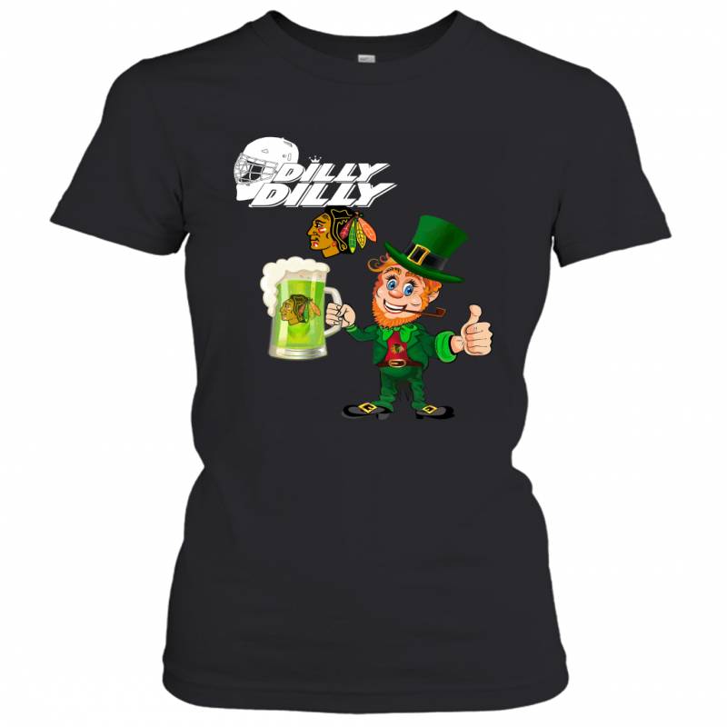 Chicago Blackhawks Dilly Dilly Saint Patrick Day Women’s T-Shirt