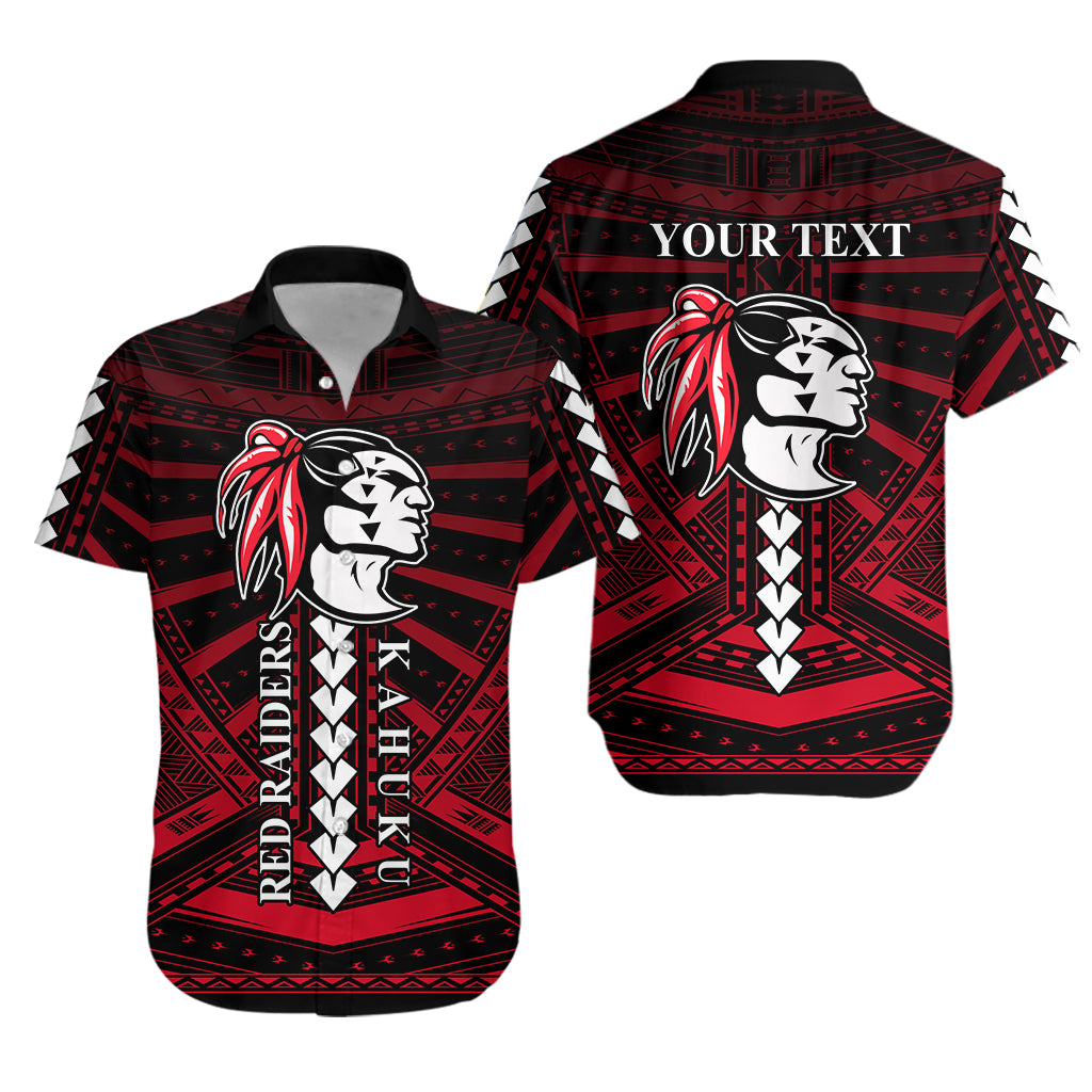 (Custom Personalised) Polynesian Red Raiders Hawaiian Shirt – Kahuku Hawaii School Lt13