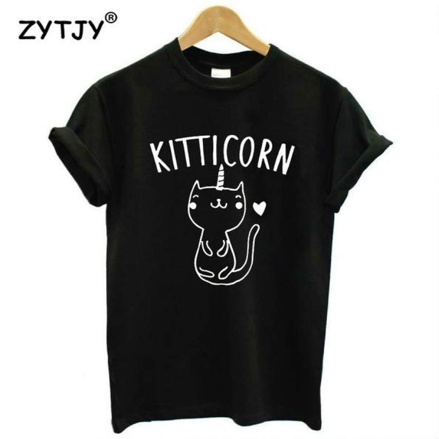 KITTICORN KITTEN UNICORN KITTY cat Print Women tshirt