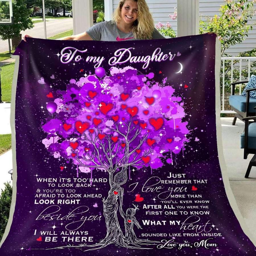 Purple Tree Blanket Giving Daughter I’ll Always Be There