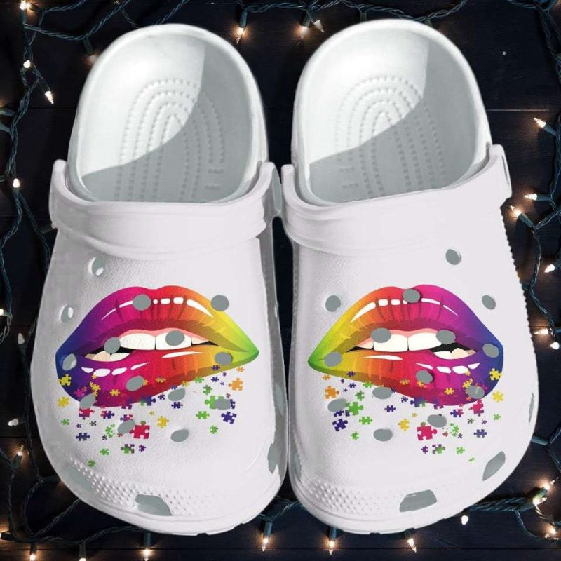 Autism Awareness Day Sexy Love Puzzle Piece Crocband Clog Shoes