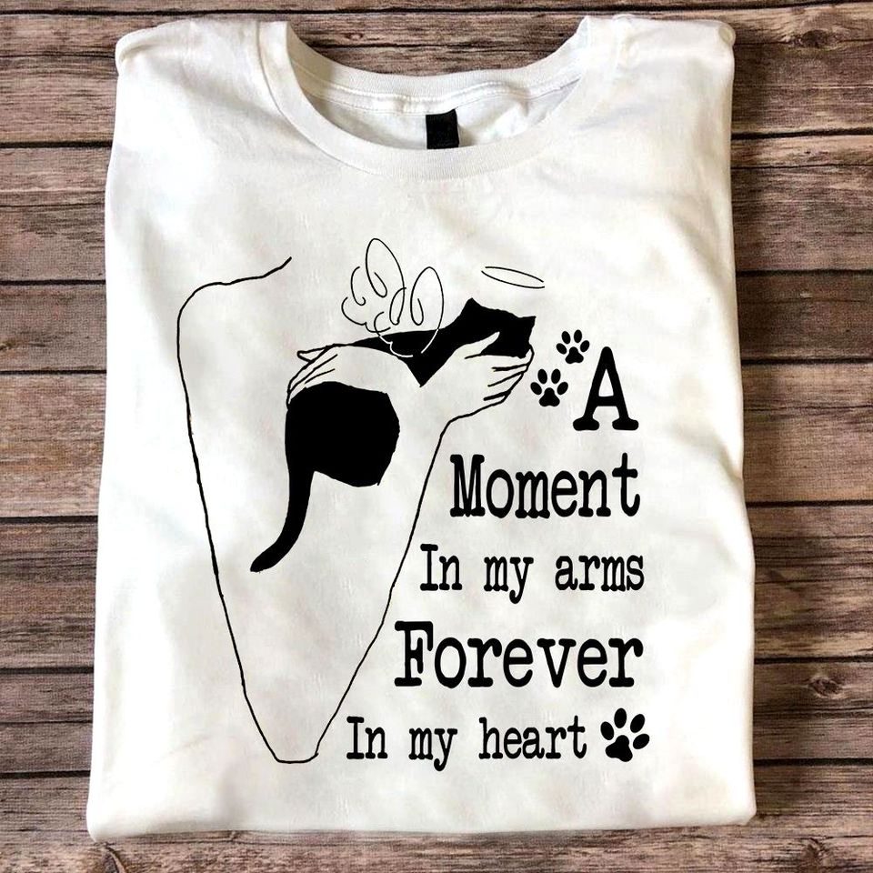 A Moment In My Arms Forever In My Heart Black Cat Standard/Premium T-Shirt