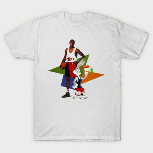 Retro Space Jam Jordan Basketball Bugs Bunny Looney Tunes Men’s T-Shirt