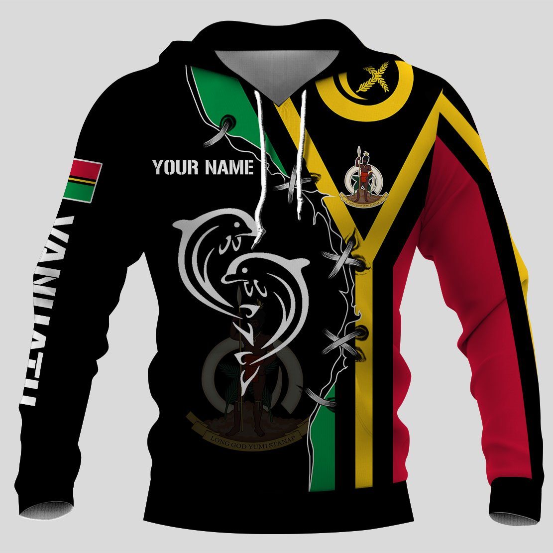 Vanuatu Dolphin Hoodies And T-Shirts 3D Full Printing