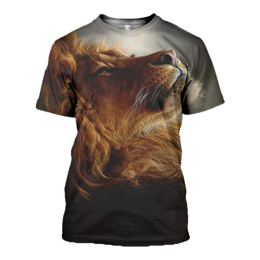 3D printed Lion T-shirt Hoodie NTL230302