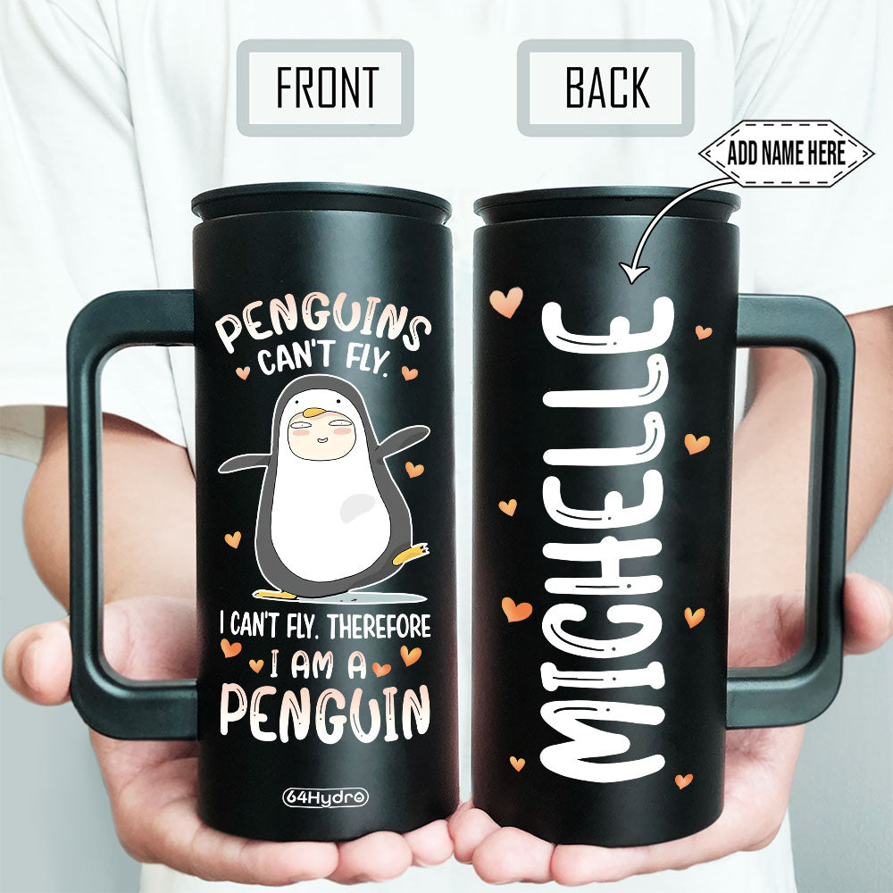 Penguin Funny Penguins Cant Fly Dnay2704009Y 12Oz Stainless Steel Insulated Tumbler